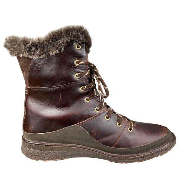 Merrell Men’s Tremblant Ezra Brown Waterproof Vibram Winter Boot Size US 10.5 - Picture 4 of 10